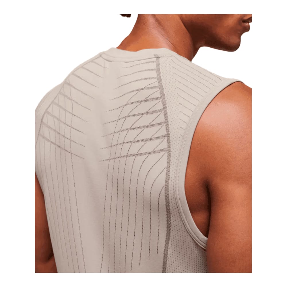 Gymshark Apex Seamless Tank Slim Fit Mushroom Grey/Pitch Grey