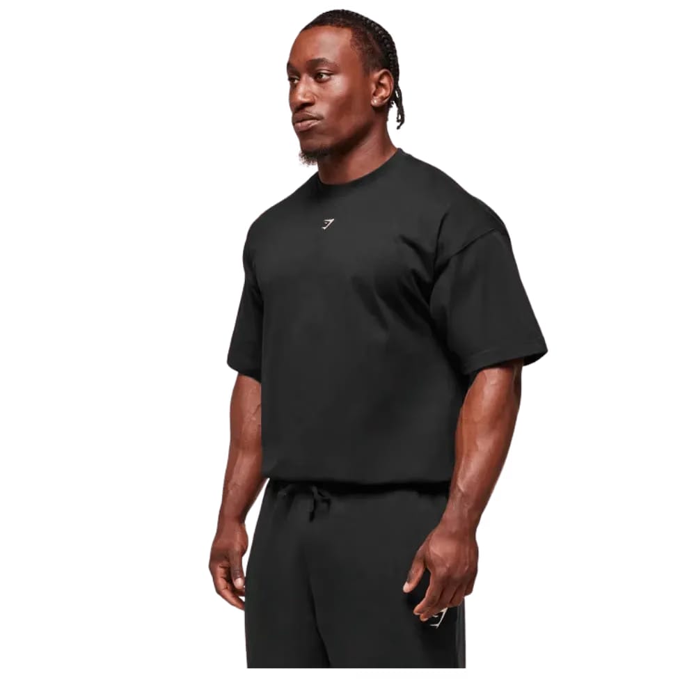 Gymshark Forged By Iron T-Shirt Extreme Oversized Fit Black