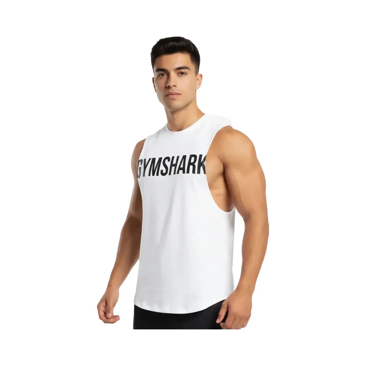Gymshark Prime Drop Arm Tank White