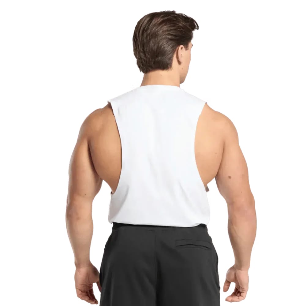 Gymshark Prime Drop Arm Tank White