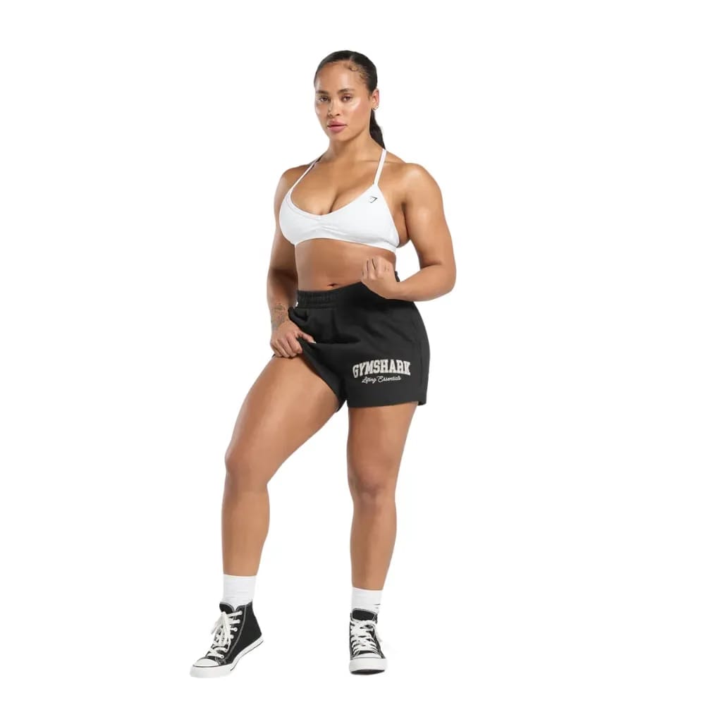 Gymshark Lifting Essentials Graphic Brushed 4' Shorts Black