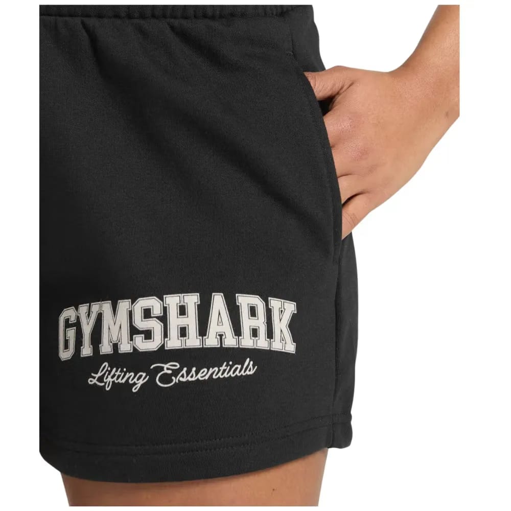 Gymshark Lifting Essentials Graphic Brushed 4' Shorts Black