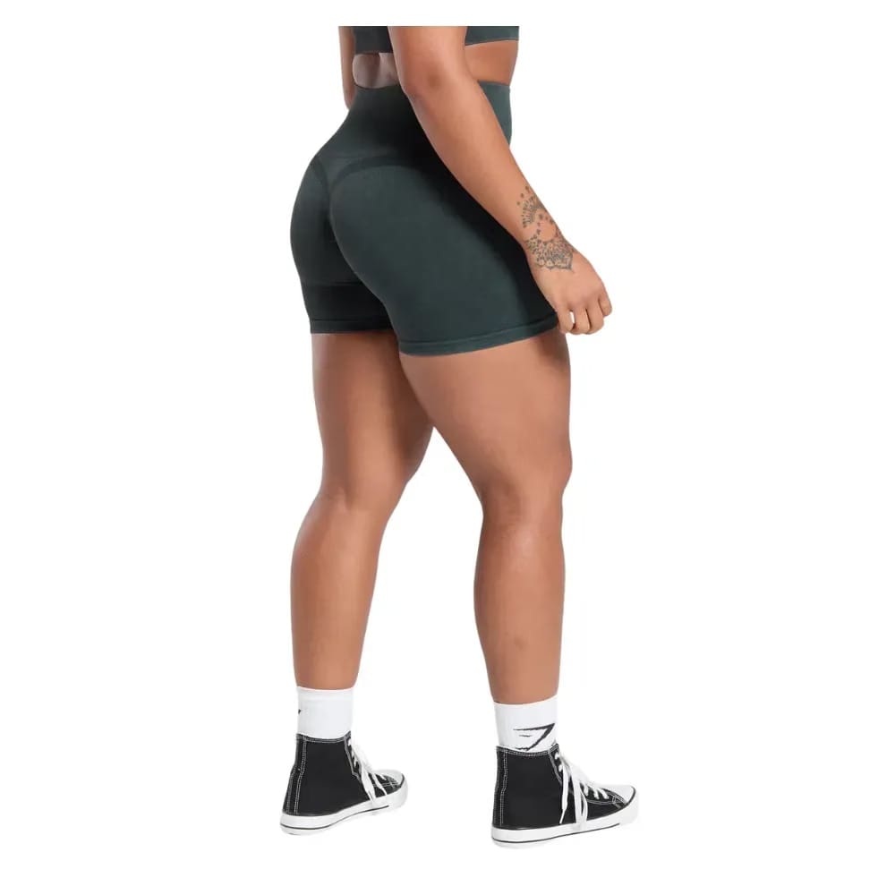 Gymshark Gains Seamless Washed Shorts Black