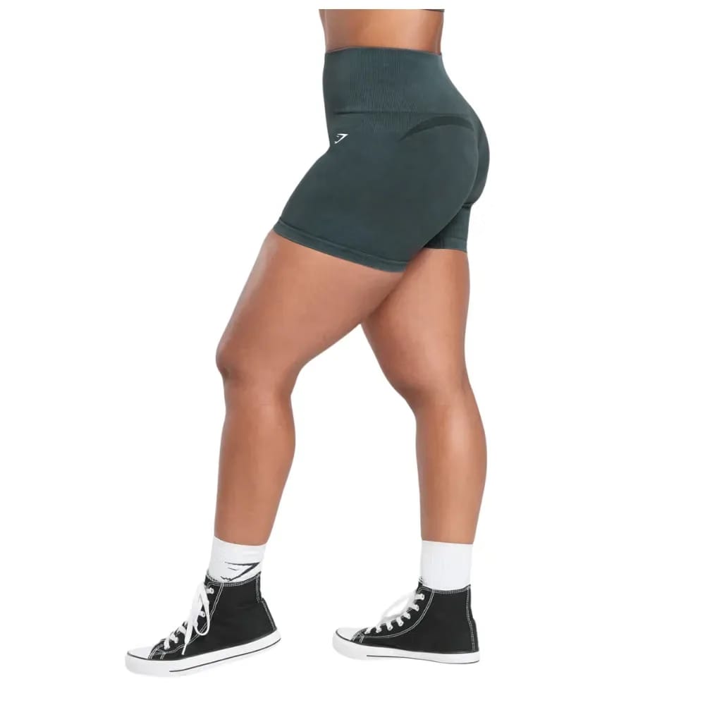 Gymshark Gains Seamless Washed Shorts Black