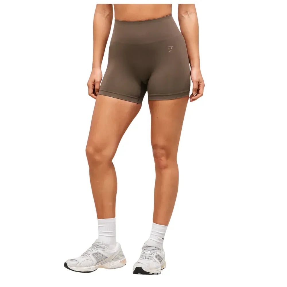Gymshark Lift Seamless Shorts Walnut Brown