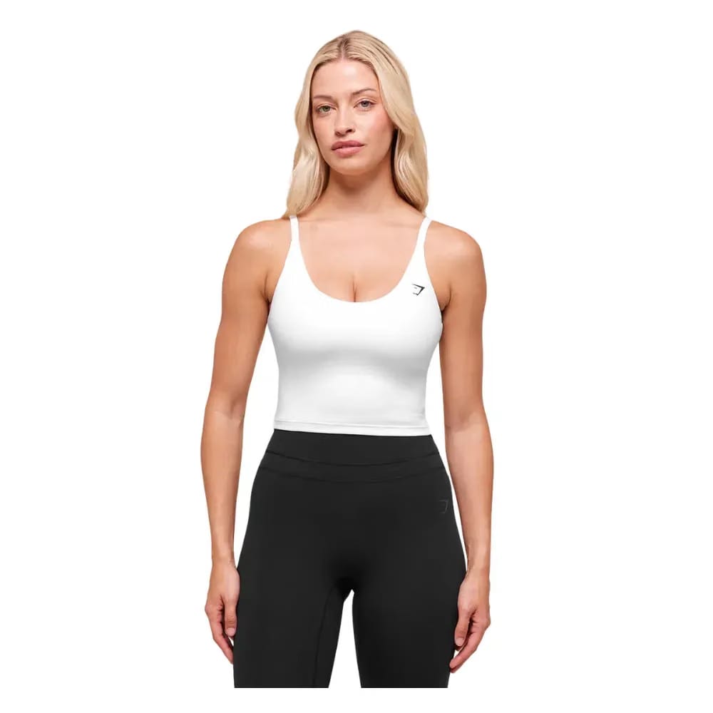Gymshark Everyday Cami Tank With Shelf White