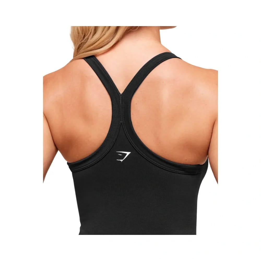 Gymshark Everyday Seamless Ribbed Midi Top Black