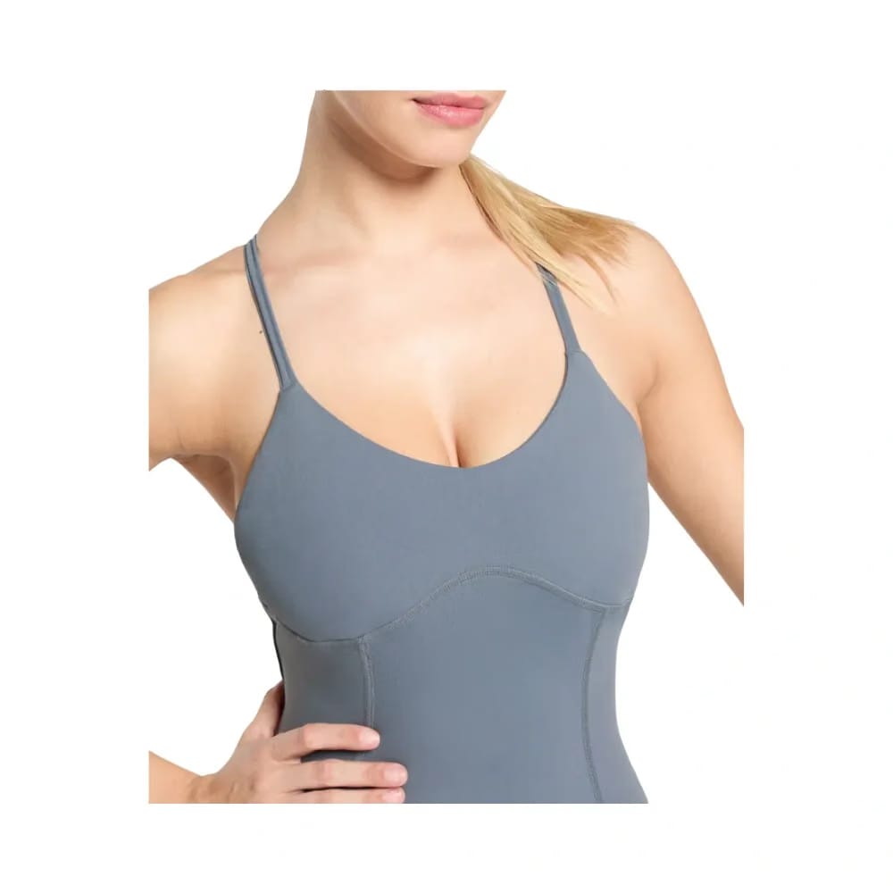 Gymshark Strappy All in One Full length Bodysuit Iron Blue