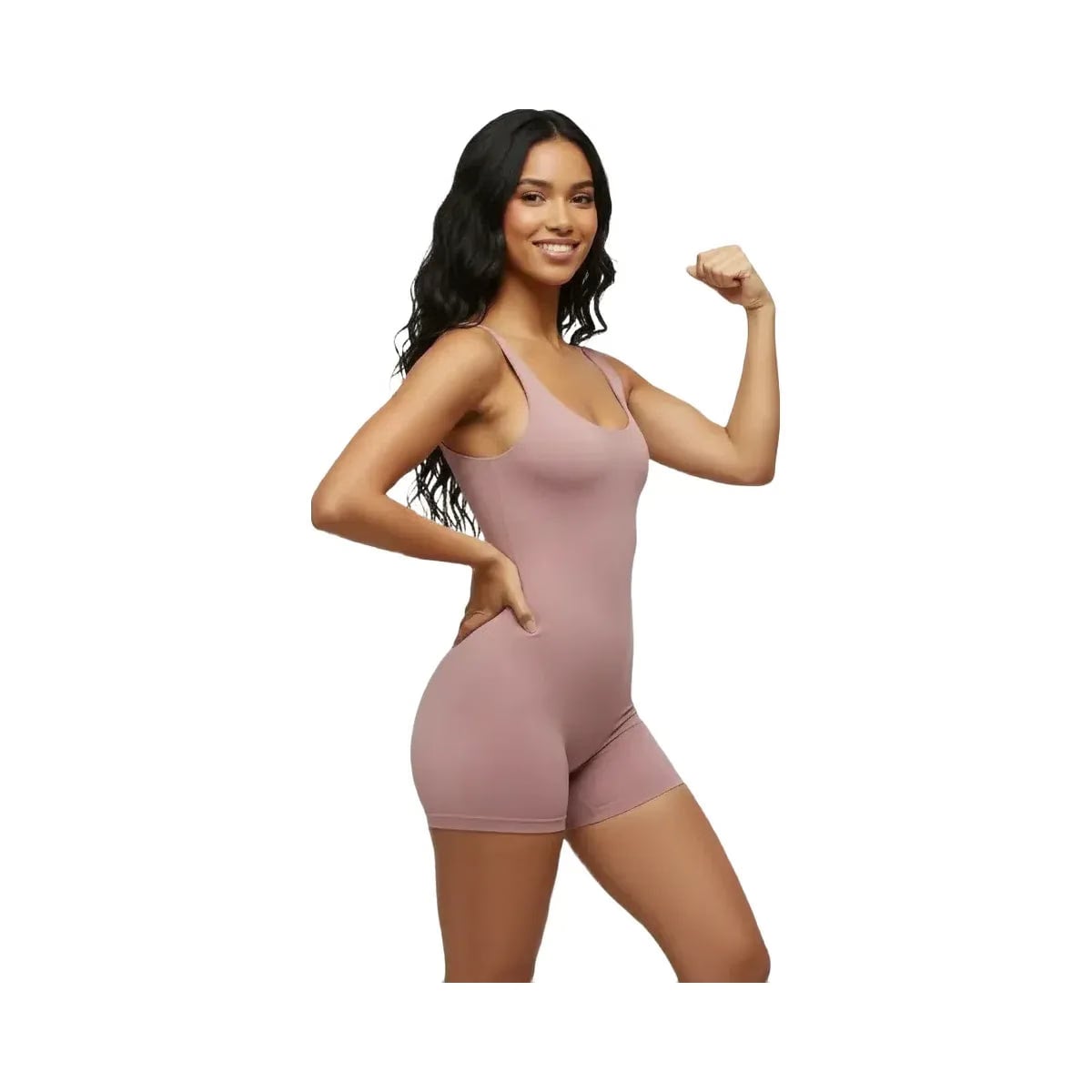 Gymshark Soft Sculpt 5" All-In-One Bodysuit Calm Pink