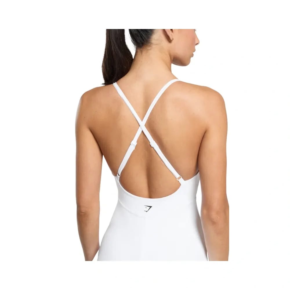 Gymshark Strappy 2-in-1 Dress White