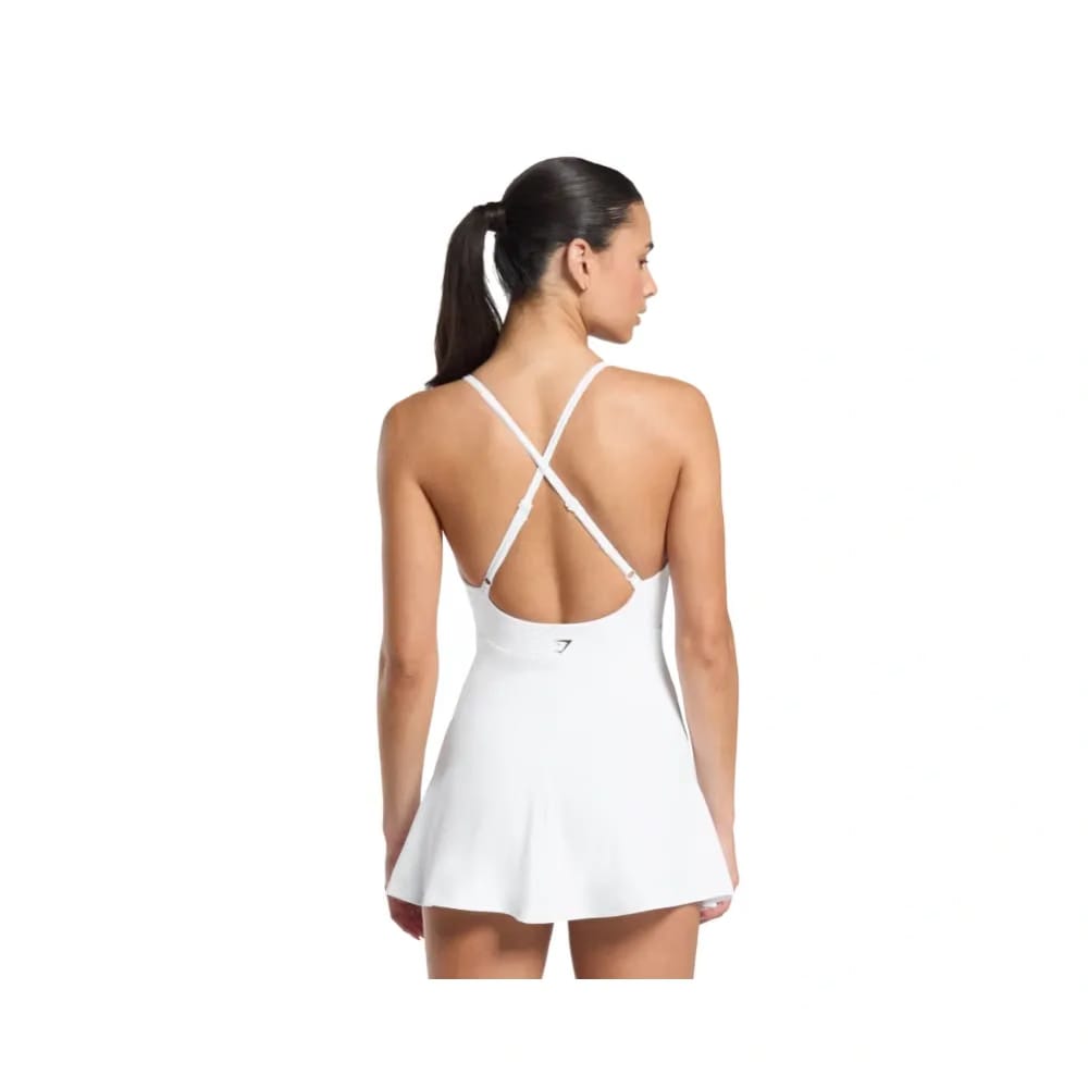 Gymshark Strappy 2-in-1 Dress White