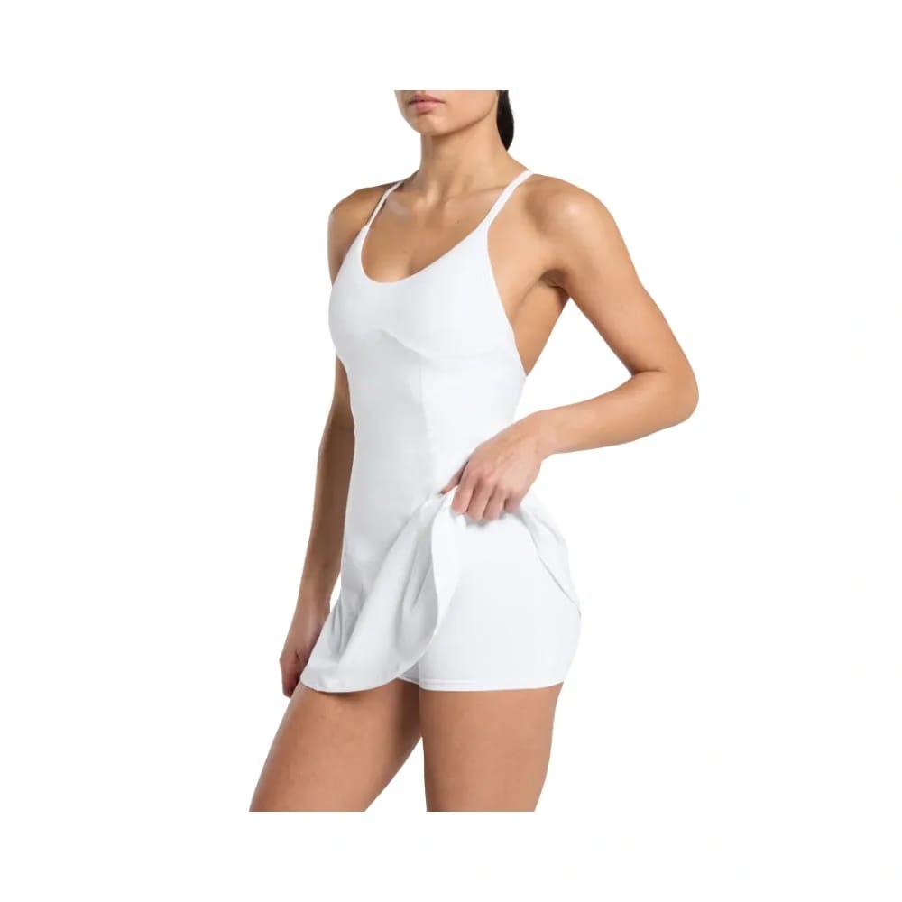 Gymshark Strappy 2-in-1 Dress White