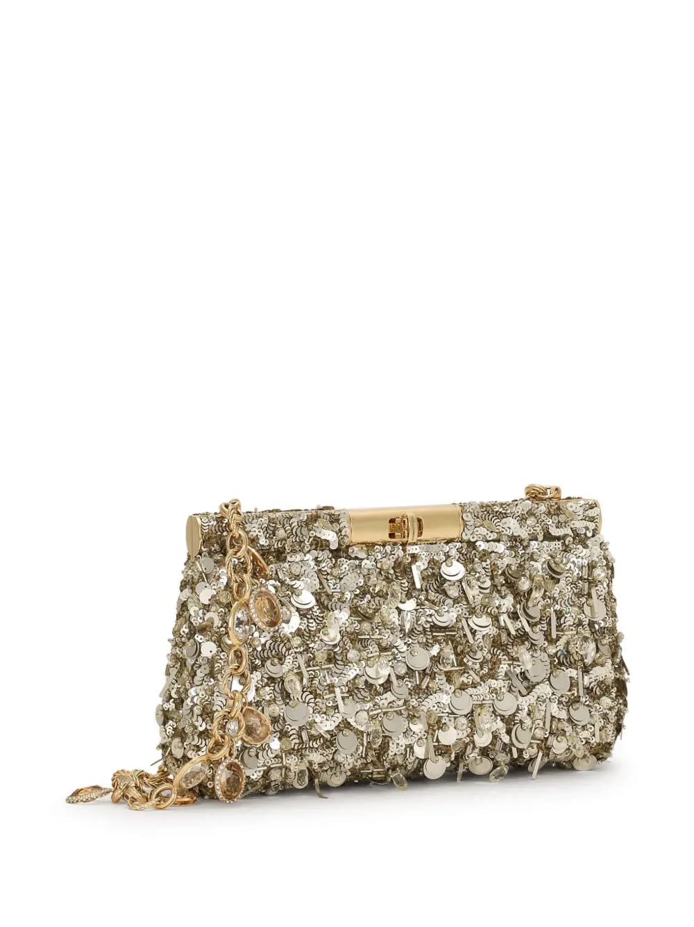 sequinned shoulder bag