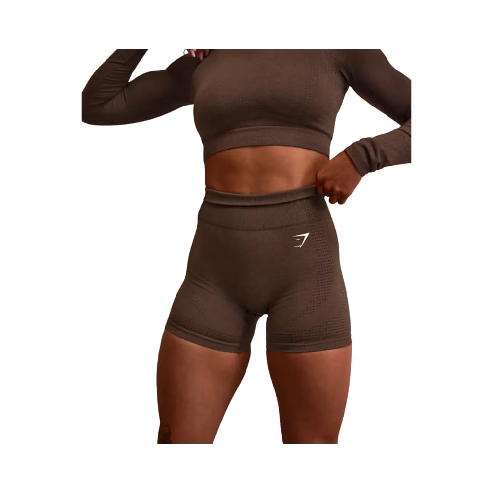 Gymshark Vital Shorts Coral Espresso Marl