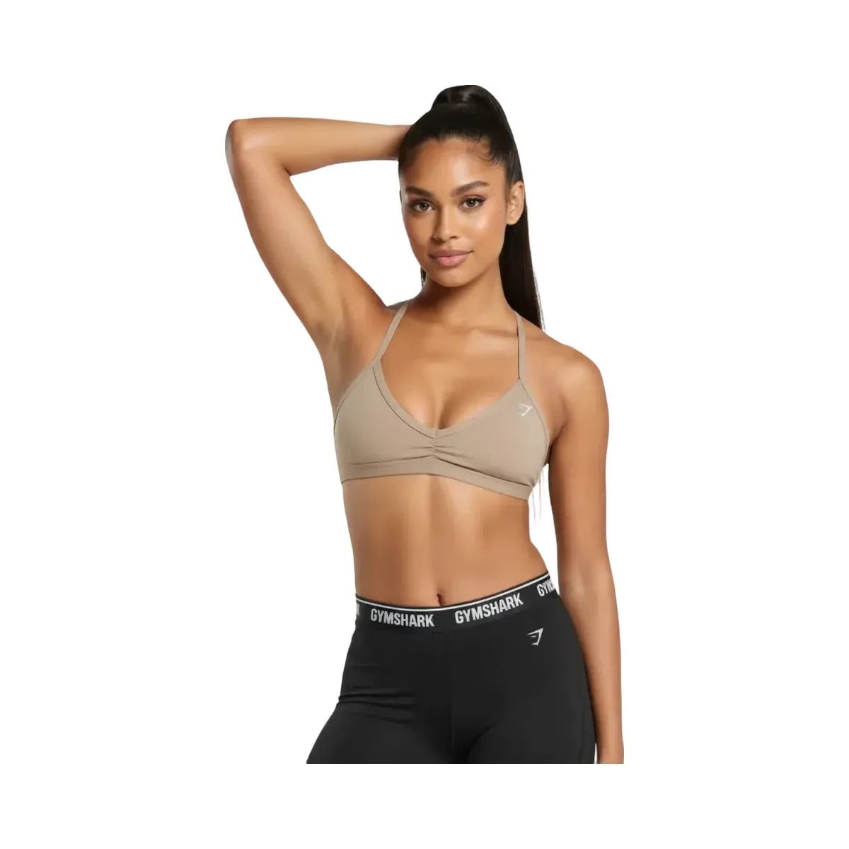 Gymshark Minimal Sports Bra- Light Support Lifestyle Brown