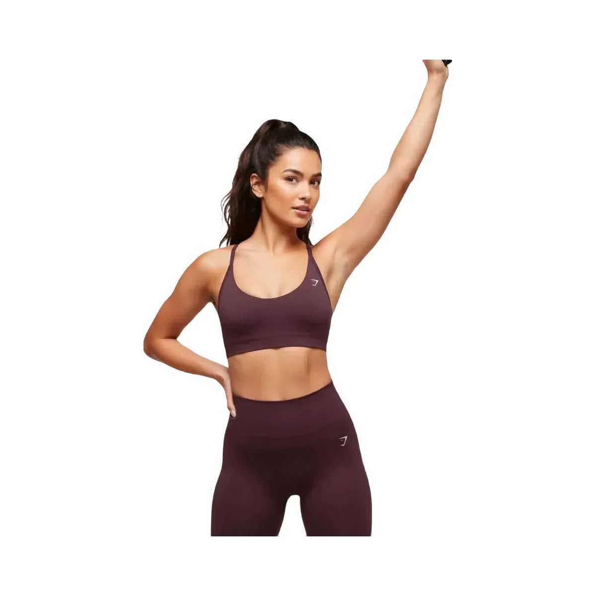Gymshark Everyday Seamless Racerback Sports Bra - Light Support Cherry Purple