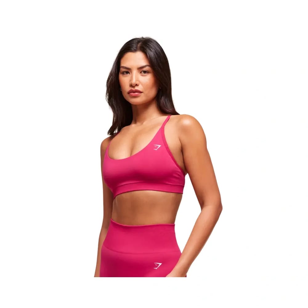 Gymshark Everyday Seamless Racerback Sports Bra - Light Support Build Pink