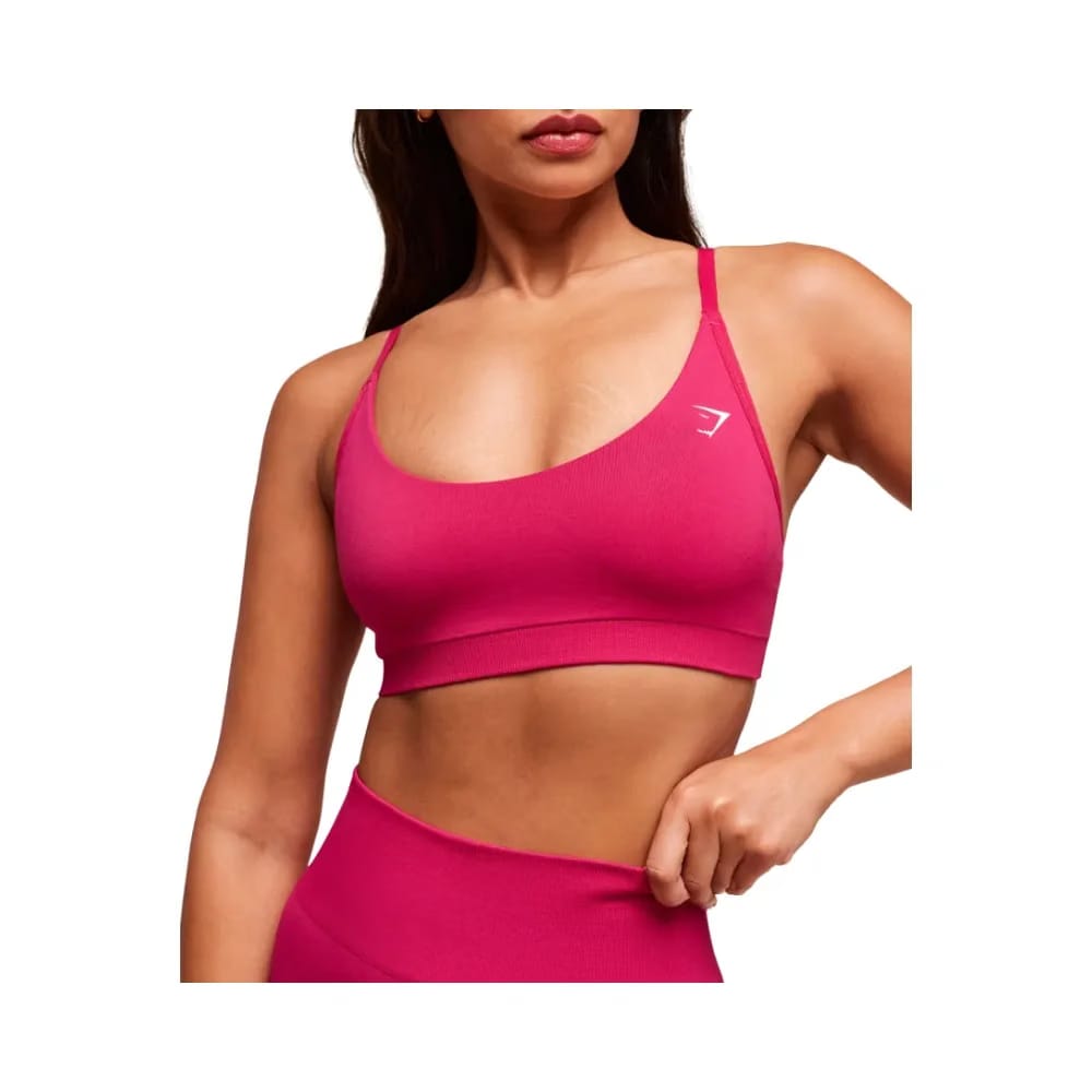 Gymshark Everyday Seamless Racerback Sports Bra - Light Support Build Pink