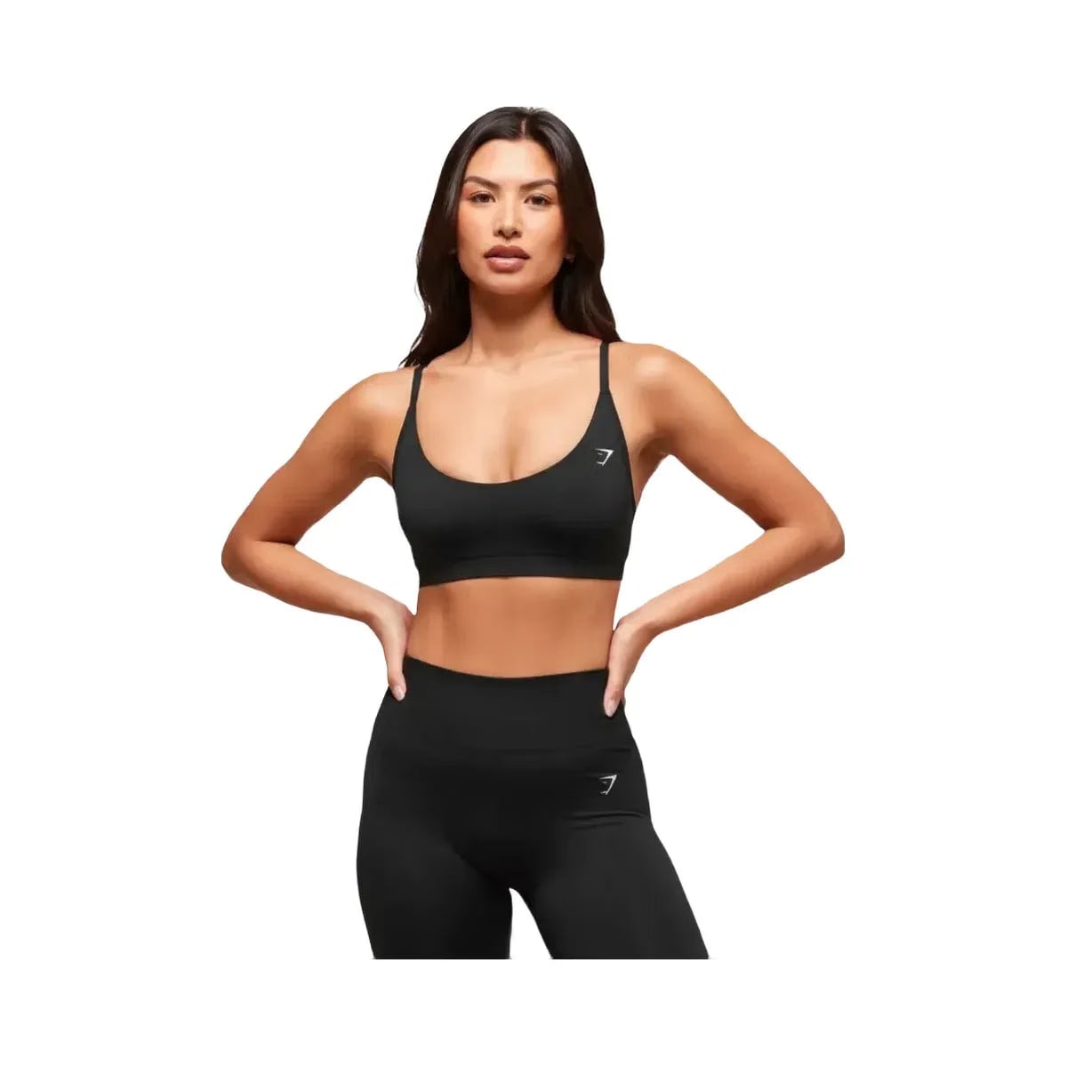 Gymshark Everyday Seamless Racerback Sports Bra - Light Support Black