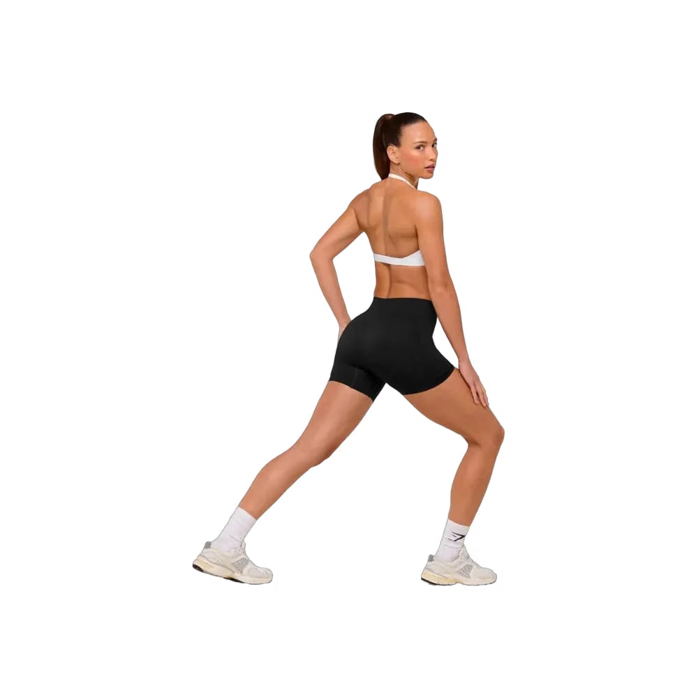 Gymshark Minimal Halterneck Sports Bra - Light Support White