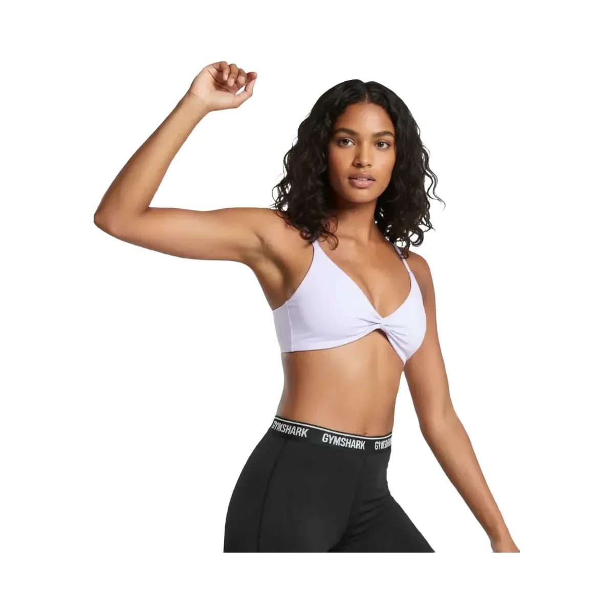 Gymshark Twist Front Bralette - Light Support Fresh Lilac