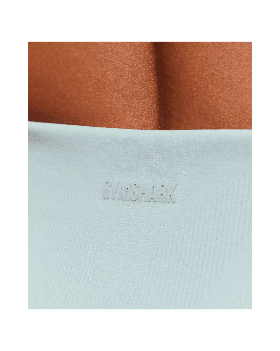 Gymshark Everywear Warp Knit Flare Leggings slim fit Frost Blue