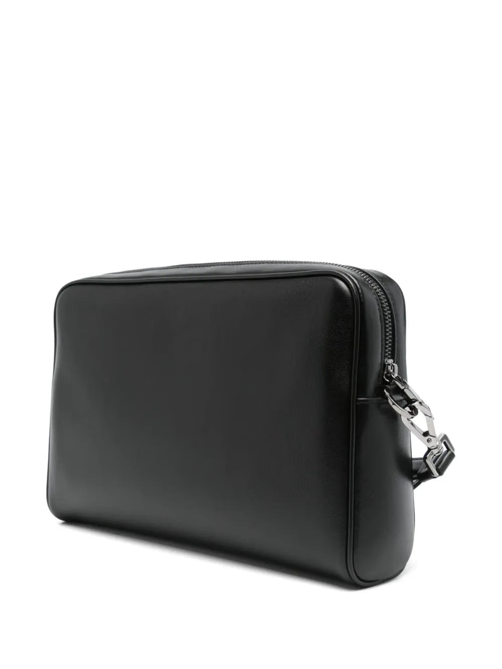 logo-plaque clutch bag