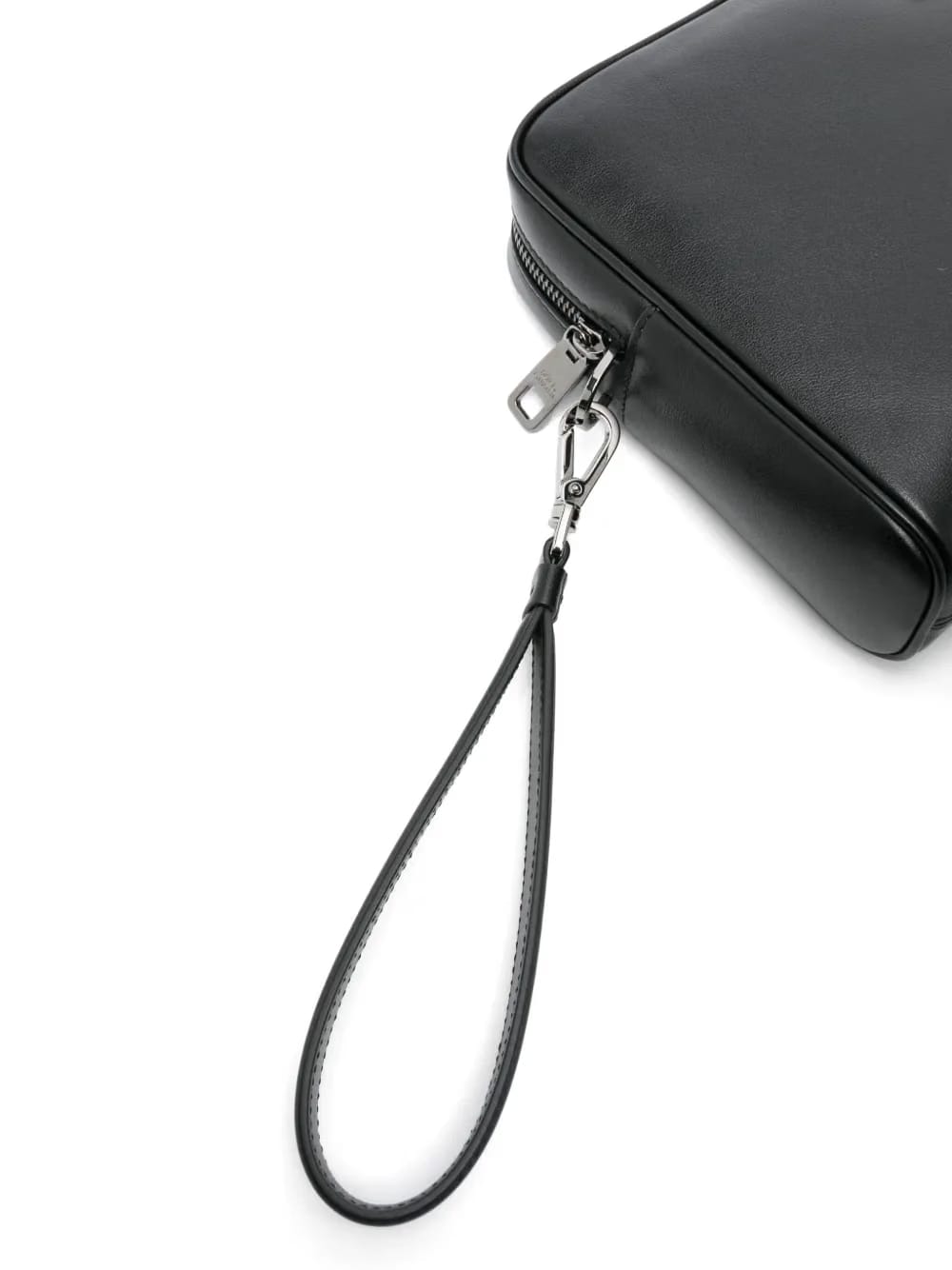 logo-plaque clutch bag