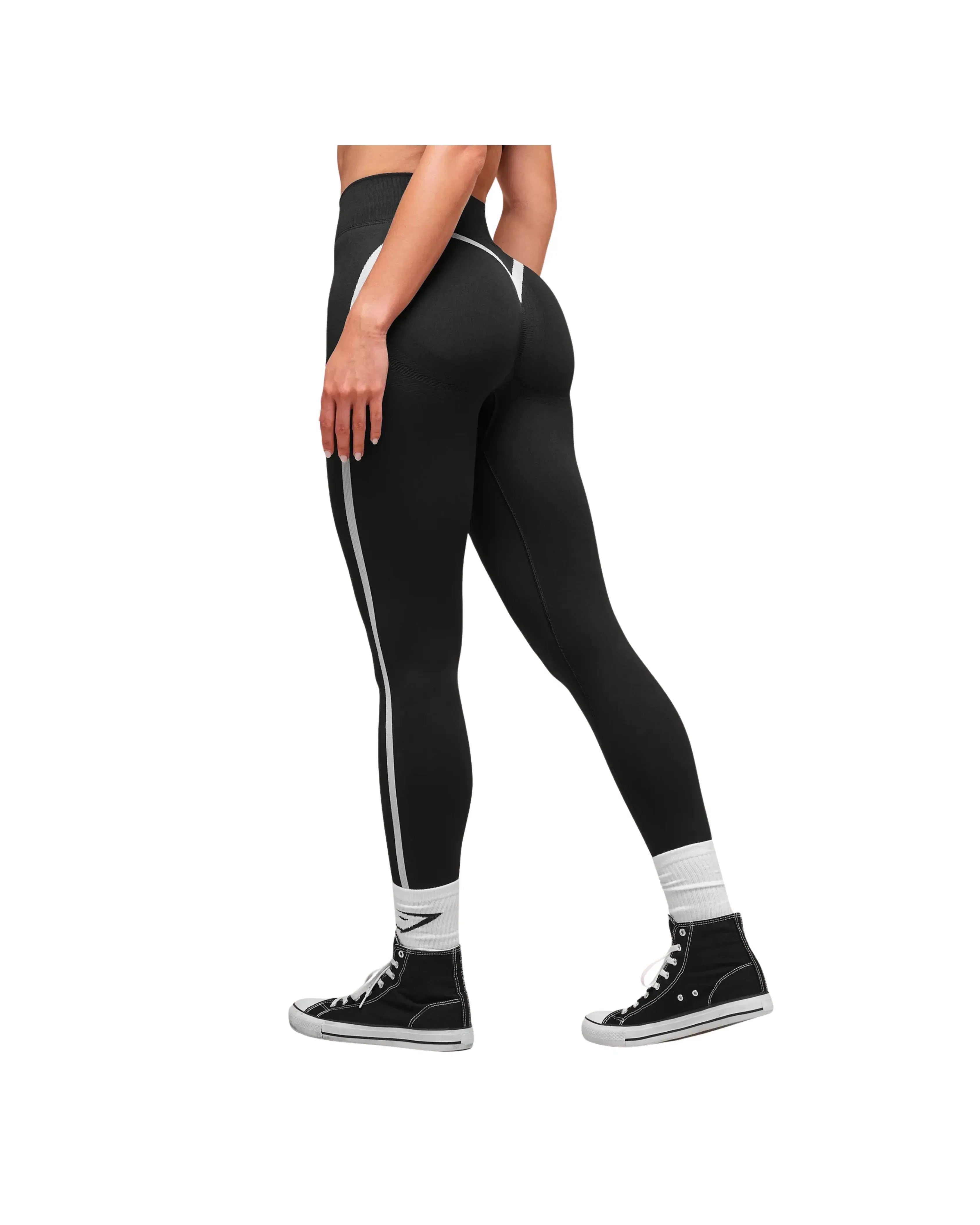 Gymshark Lift Varsity Seamless Leggings Black