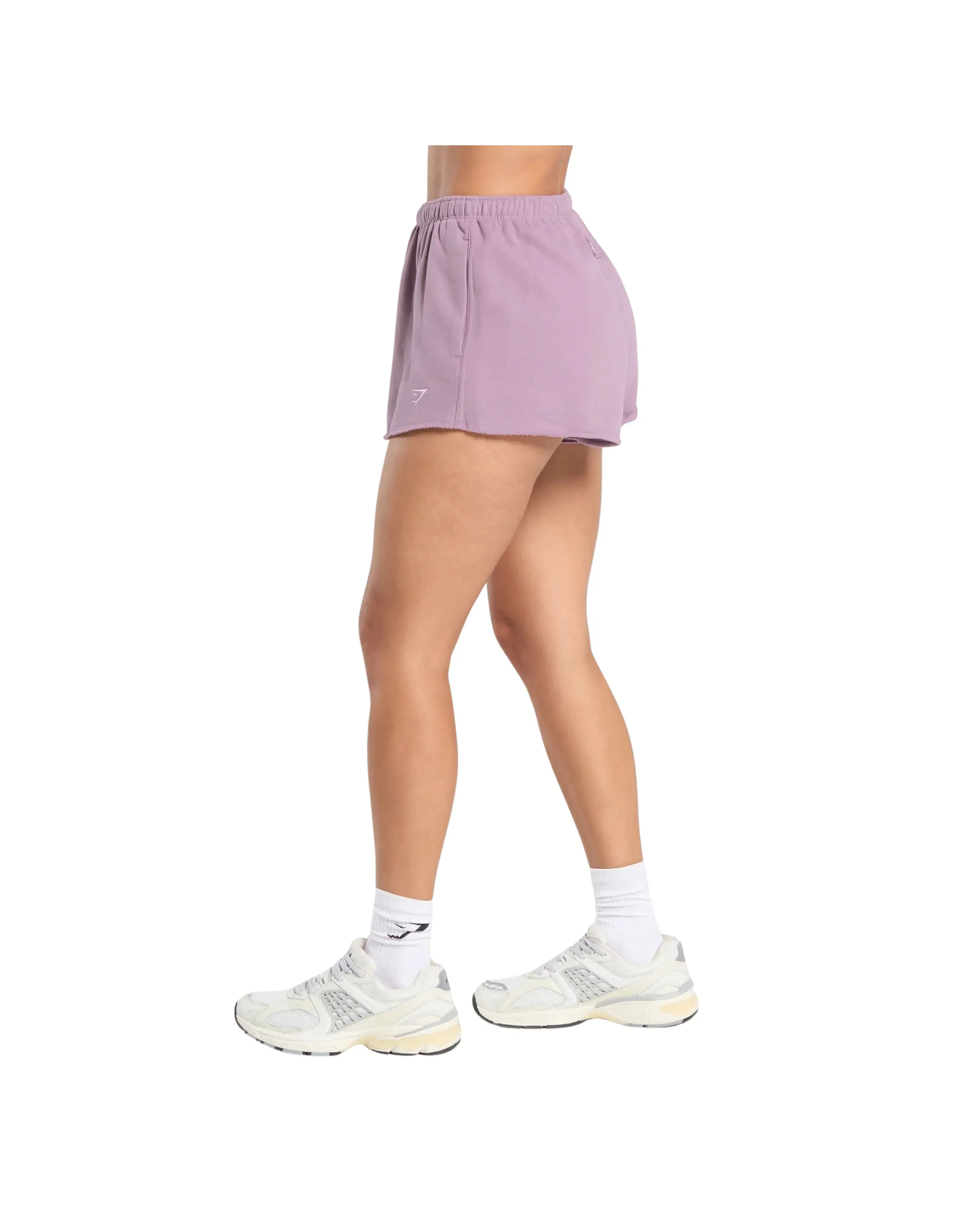 Gymshark Fleece Shorts oversized fit Soft Purple