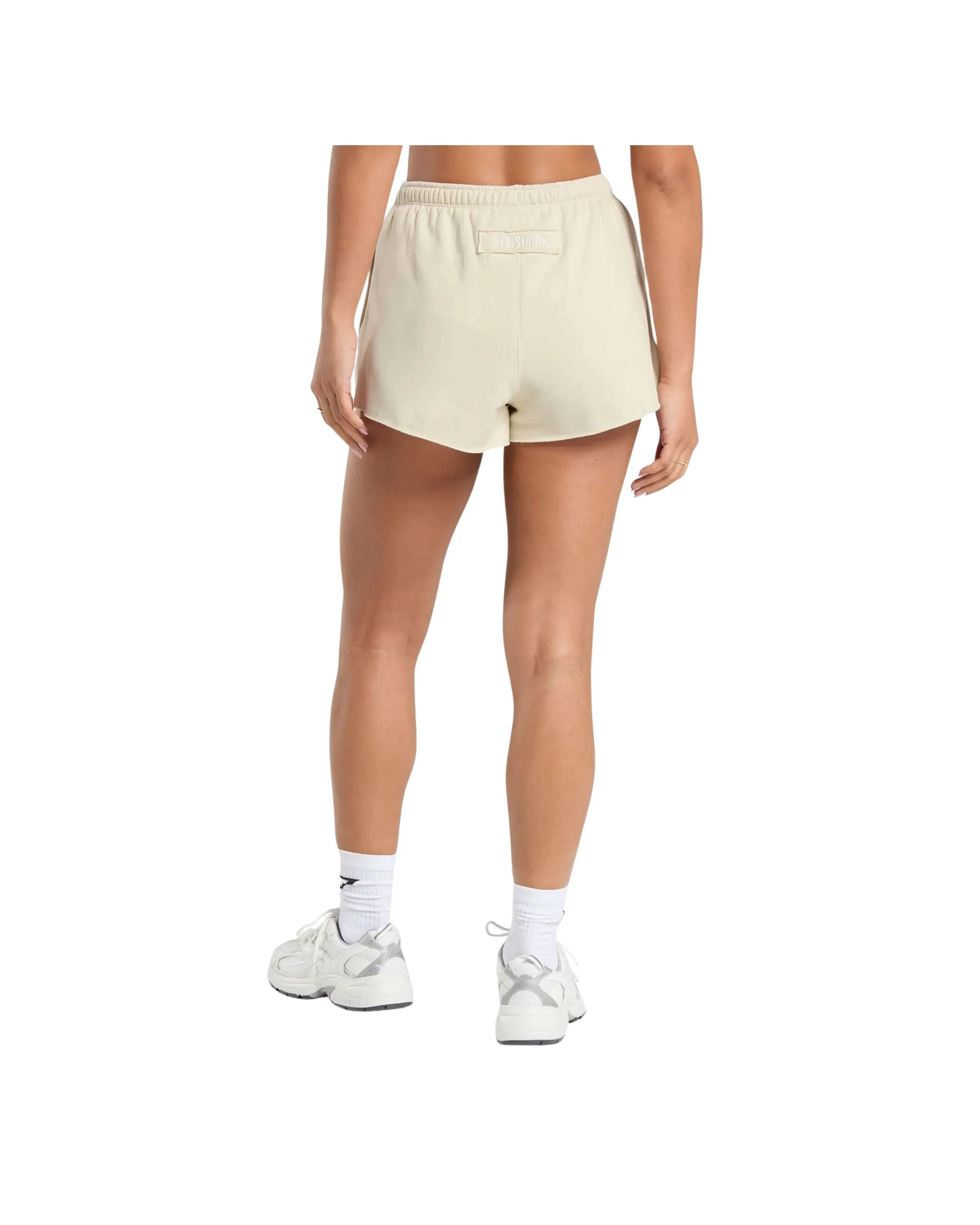 Gymshark Fleece Shorts oversized fit Ecru White