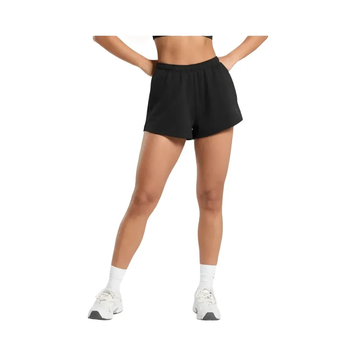 Gymshark Fleece Shorts oversized fit Black