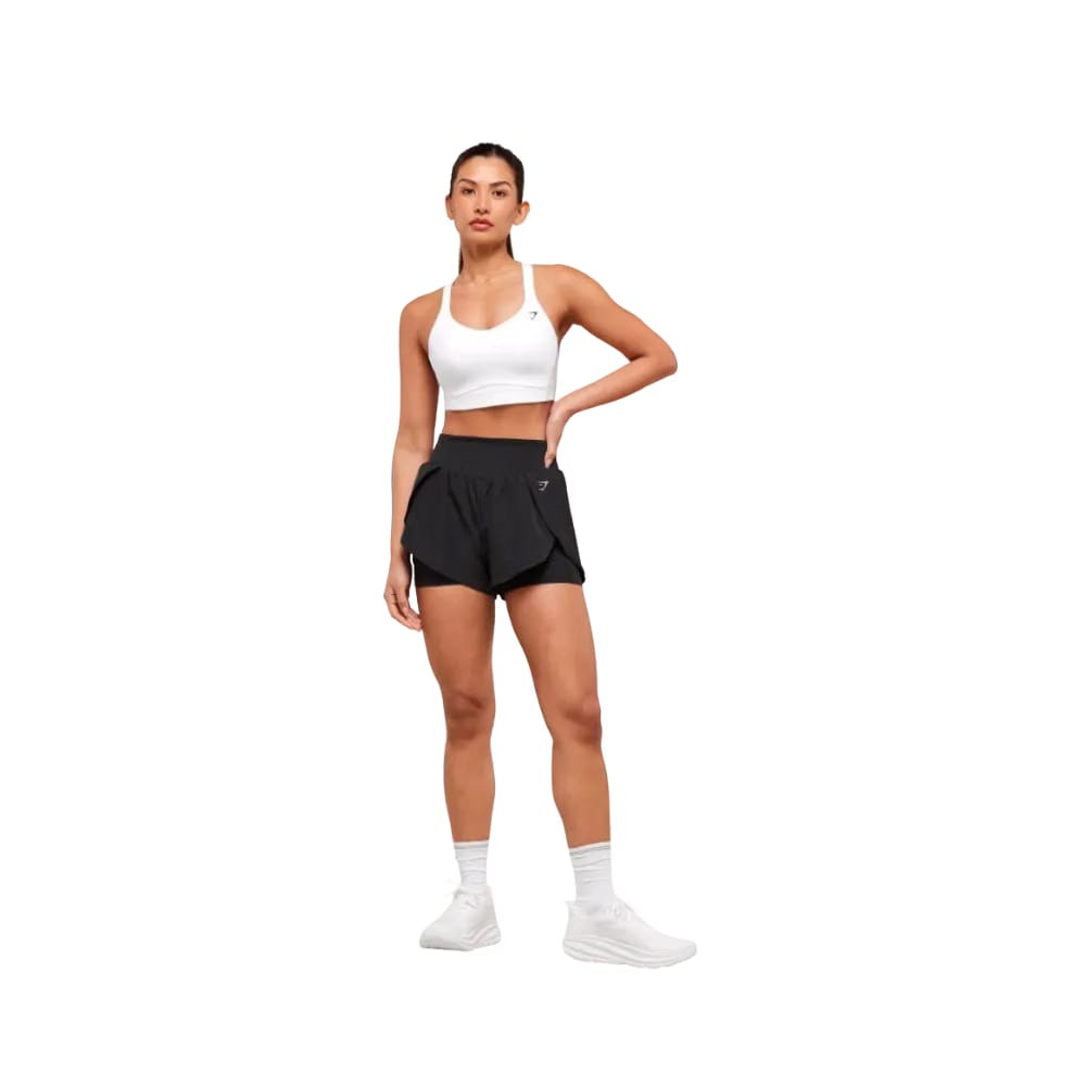 Gymshark Running 2-in-1 Shorts Black