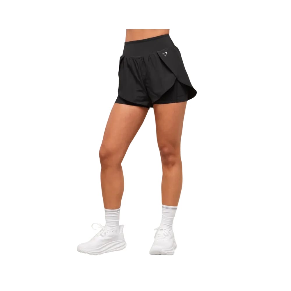 Gymshark Running 2-in-1 Shorts Black