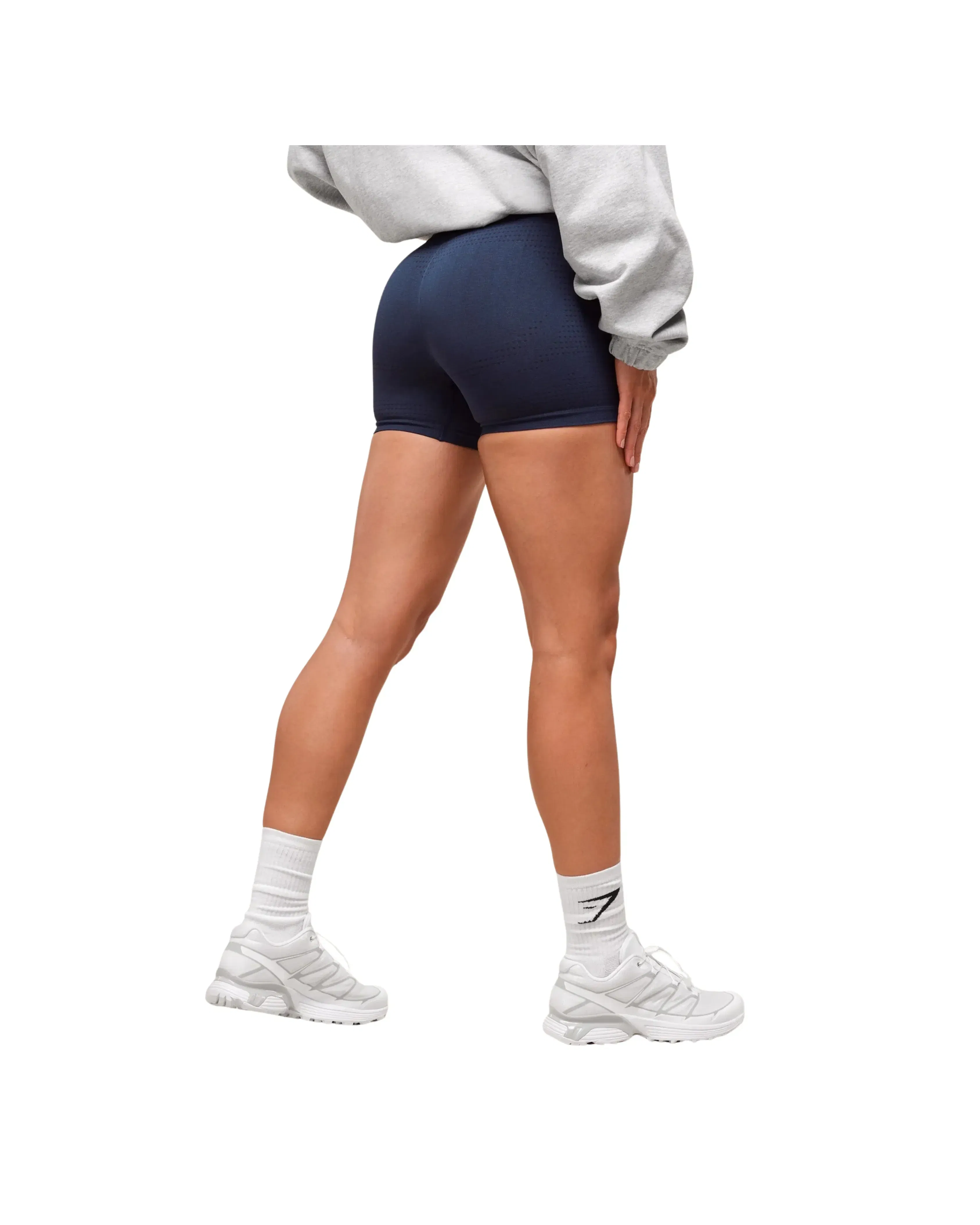 Gymshark Vital Shorts compression fit Heavy Blue Marl