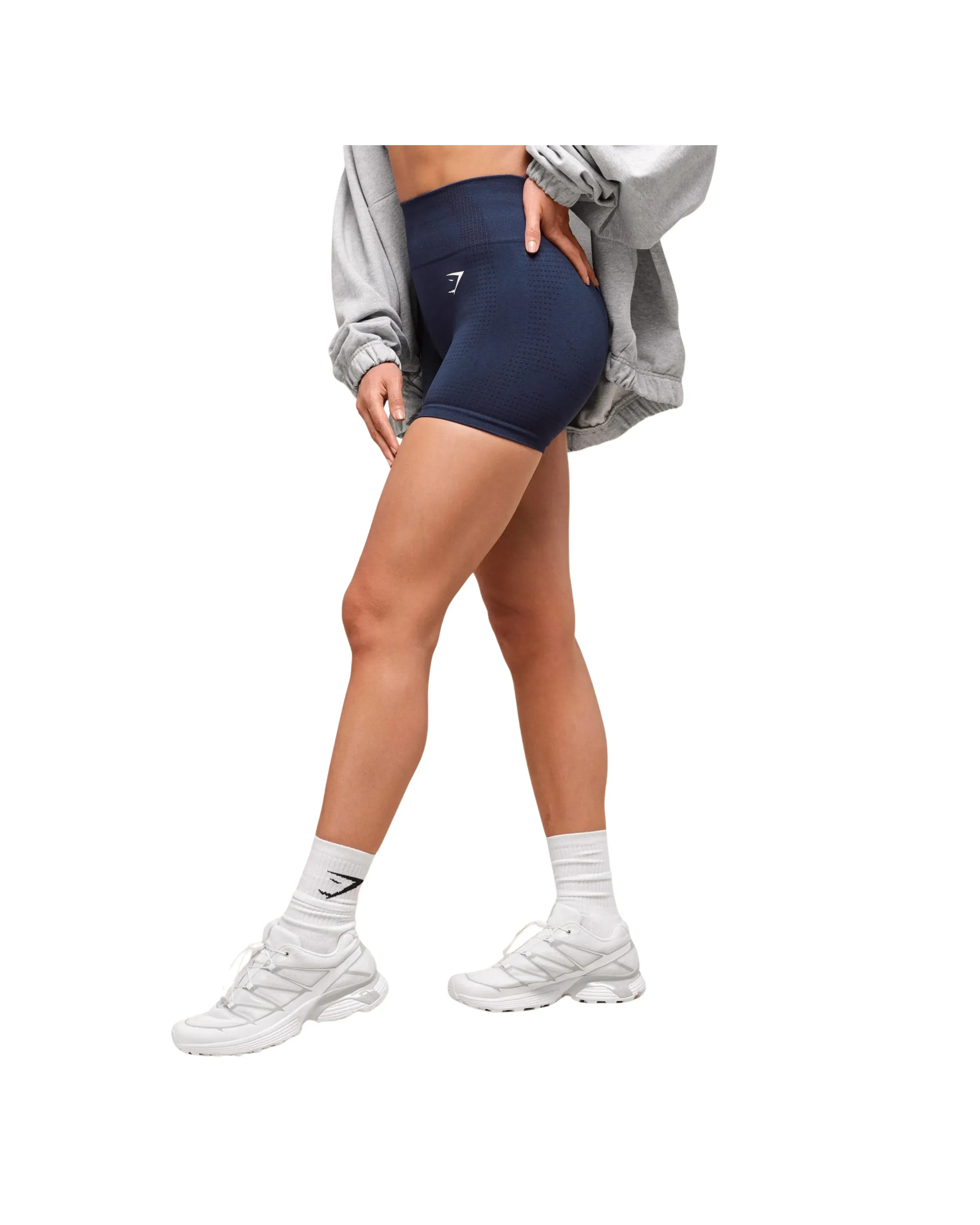 Gymshark Vital Shorts compression fit Heavy Blue Marl