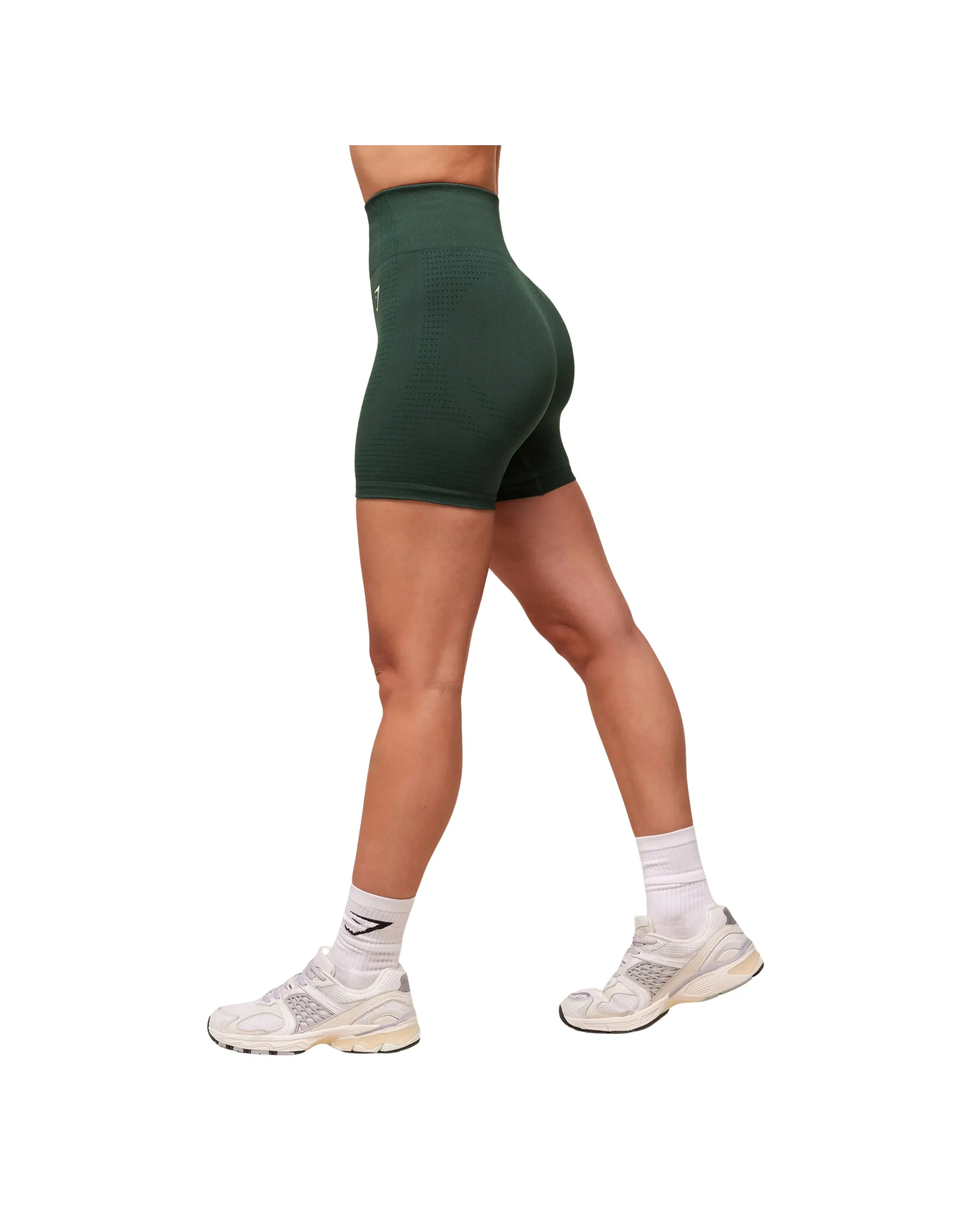 Gymshark Vital Shorts compression fit Woodland Green Marl