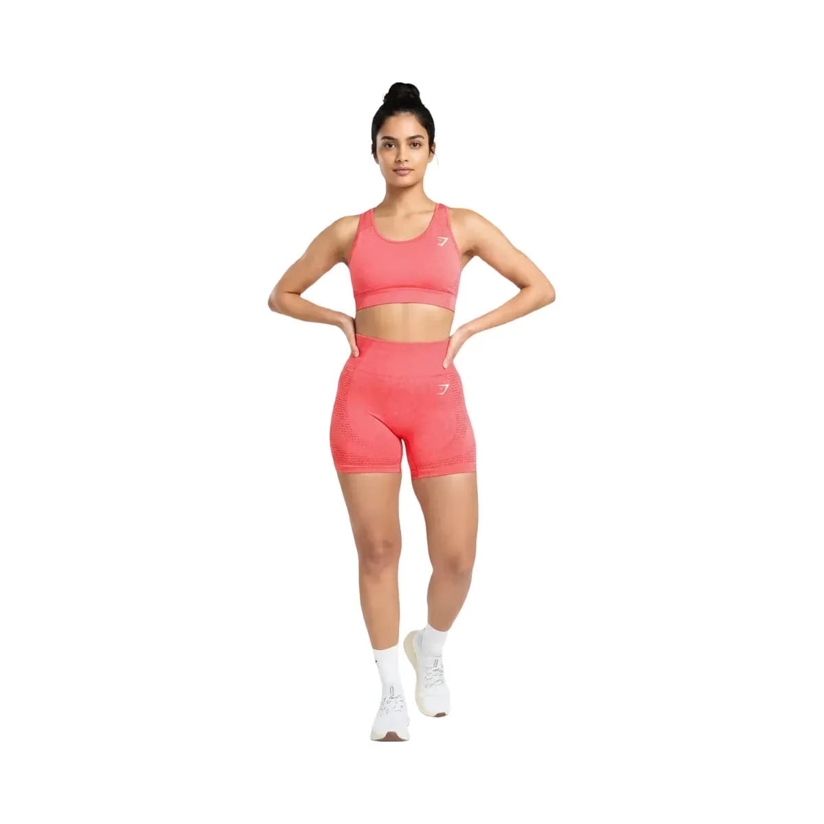 Gymshark Vital Shorts Coral Red Marl