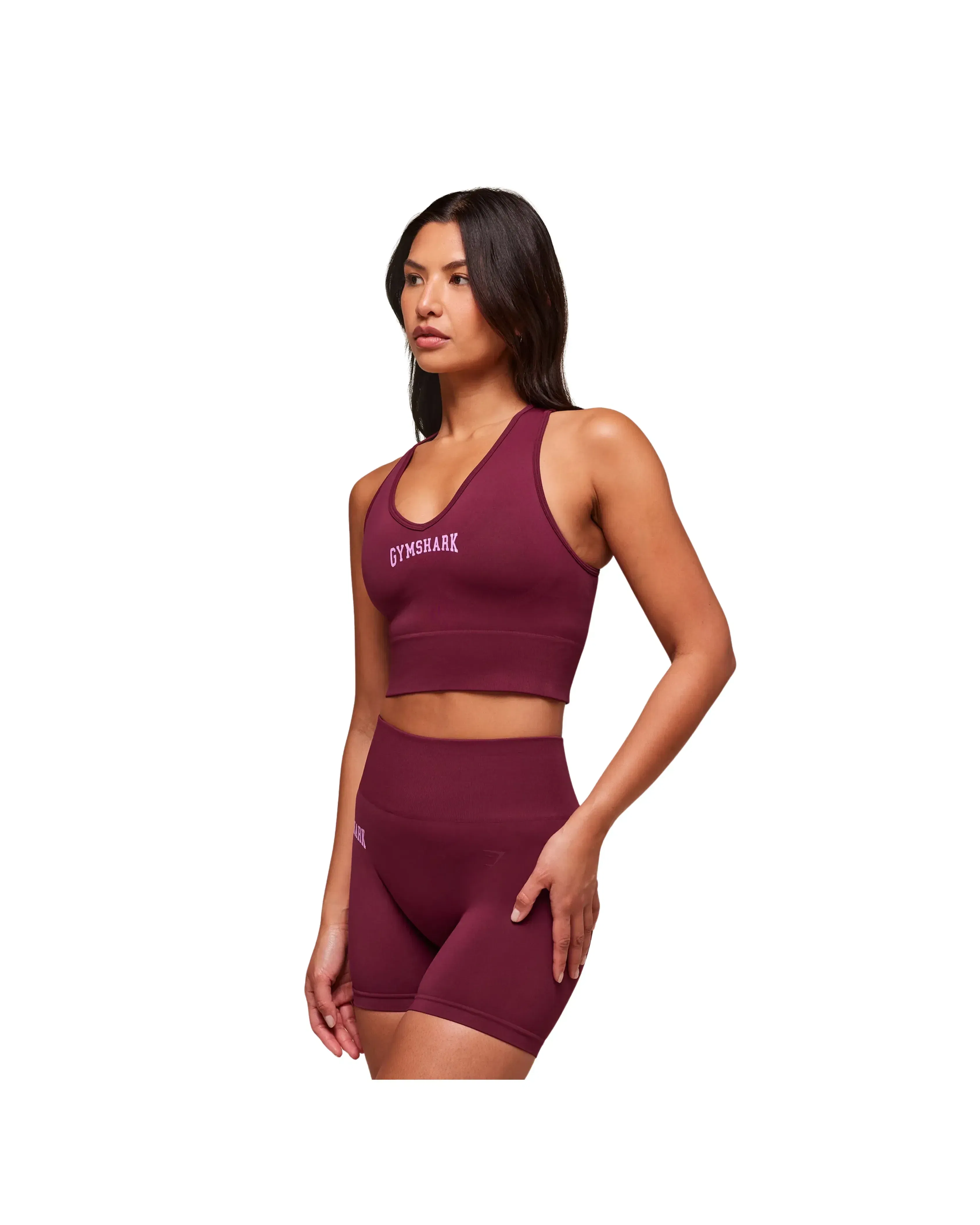 Gymshark Everyday Seamless Graphic Crop Tank Strong Pink