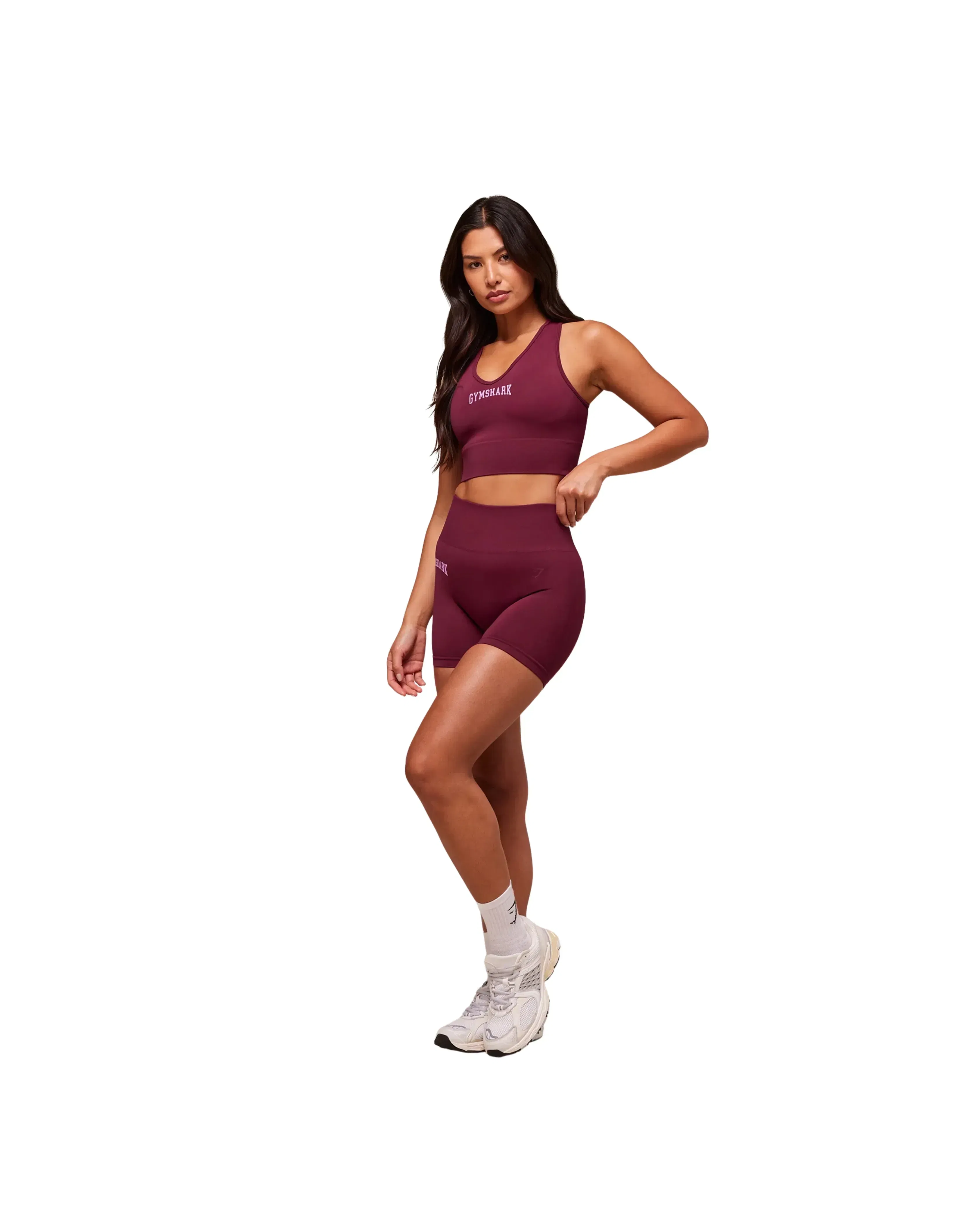 Gymshark Everyday Seamless Graphic Crop Tank Strong Pink