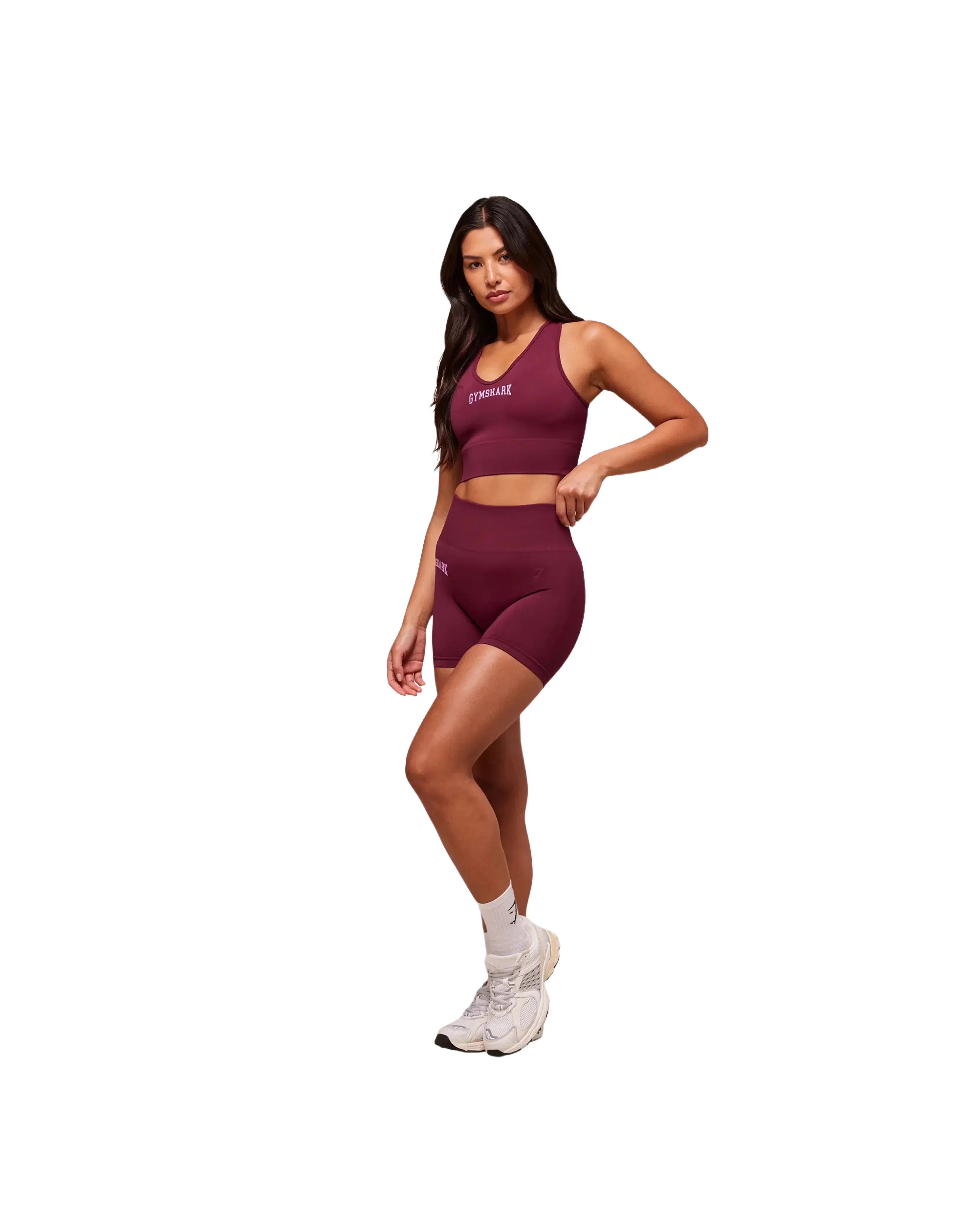 Gymshark Everyday Seamless Graphic Crop Tank Strong Pink