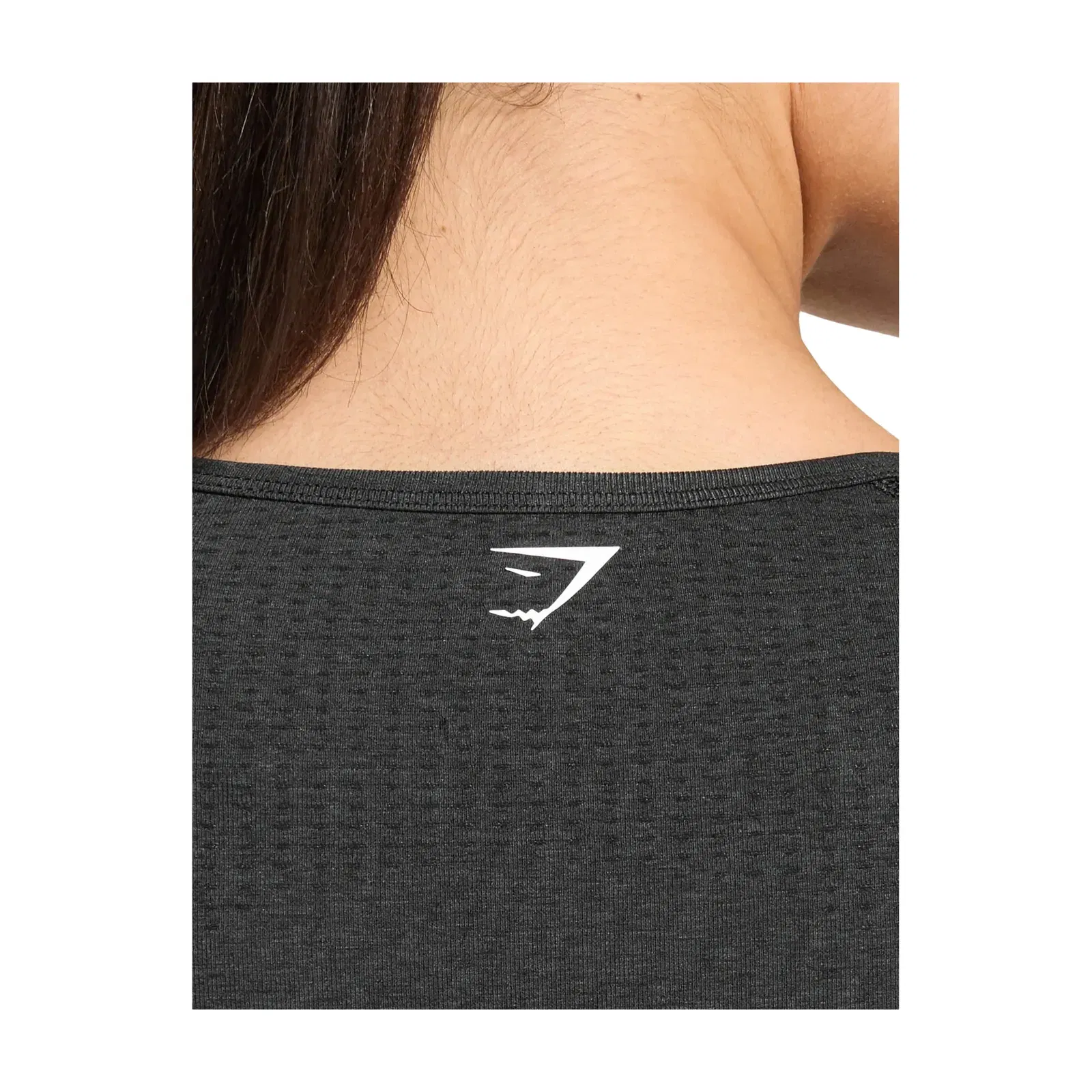 Gymshark Vital Crop Top Black Marl