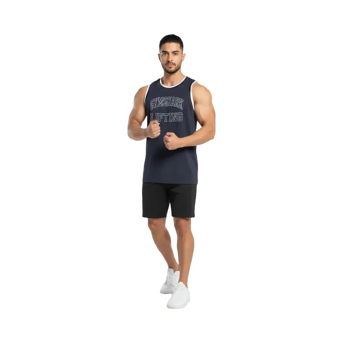 Gymshark Mesh Tank Regular Fit Heavy Blue