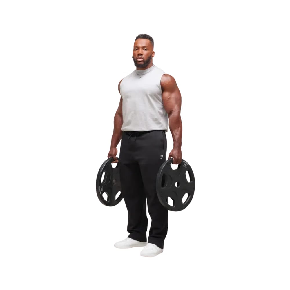 Gymshark Heavy Duty Tank Oversized Fit Light Grey Core Marl