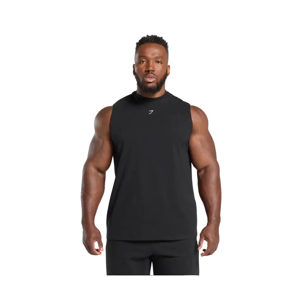 Gymshark Heavy Duty Tank Oversized Fit Black