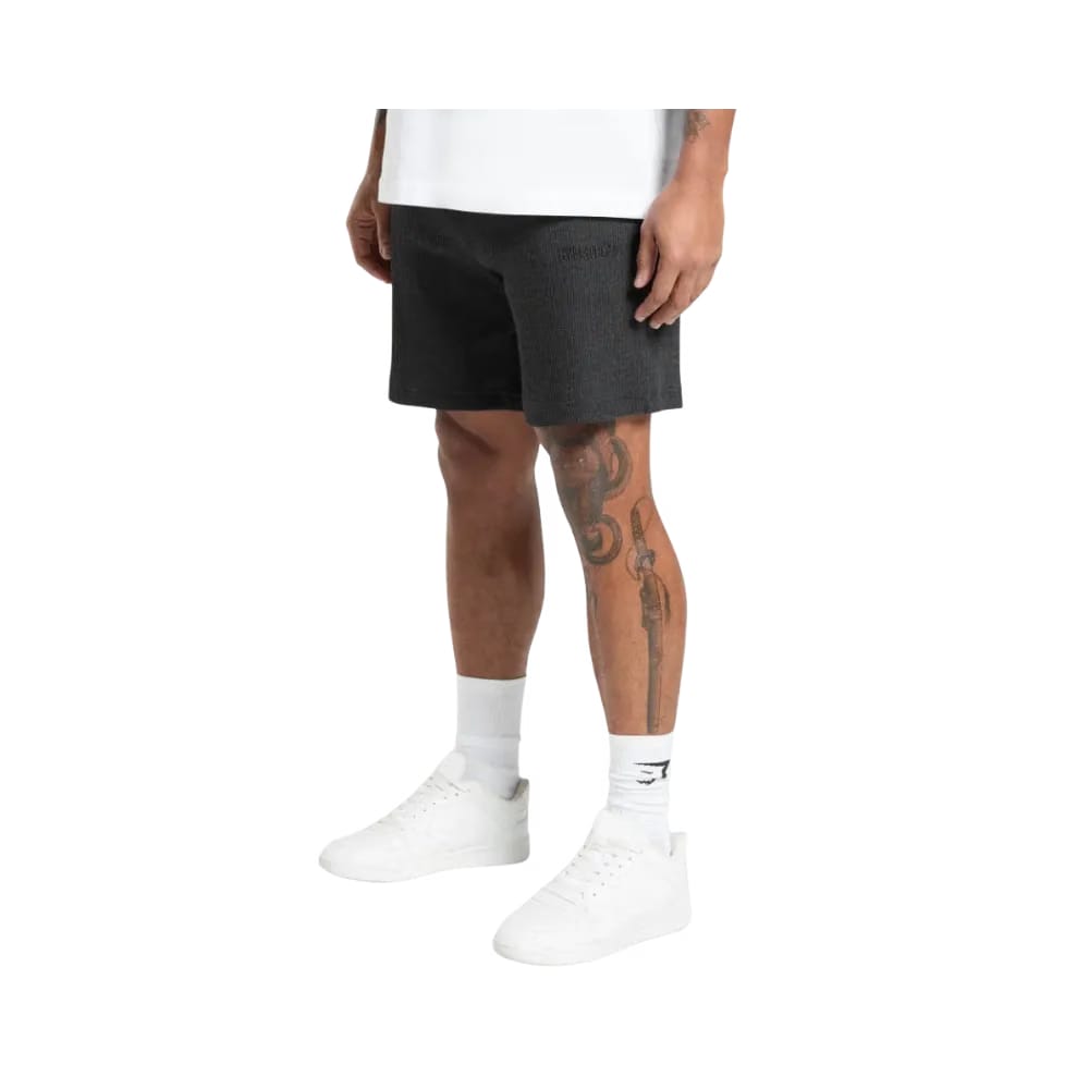 Gymshark Waffle Shorts Oversized Fit Black