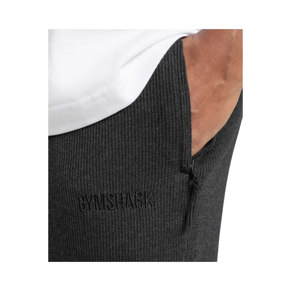 Gymshark Waffle Shorts Oversized Fit Black