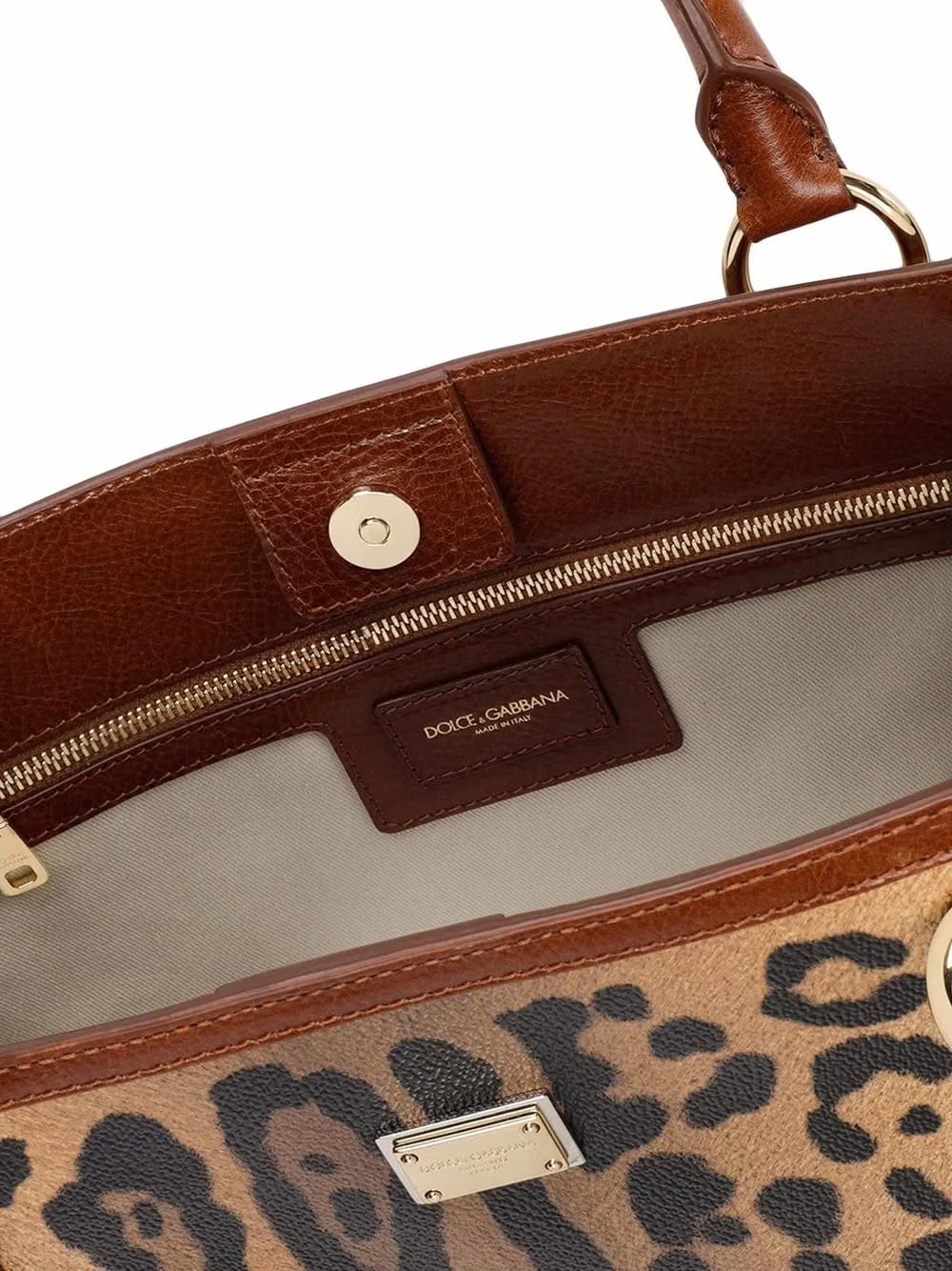 Crespo leopard-print tote bag
