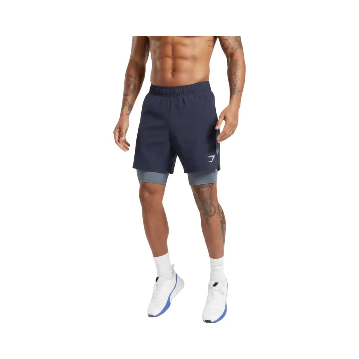 Gymshark Sport 7" 2 in 1 Shorts Heavy Blue/Iron Blue