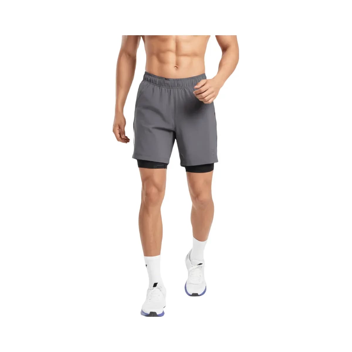 Gymshark Sport 7" 2 in 1 Shorts Dark Grey/Black